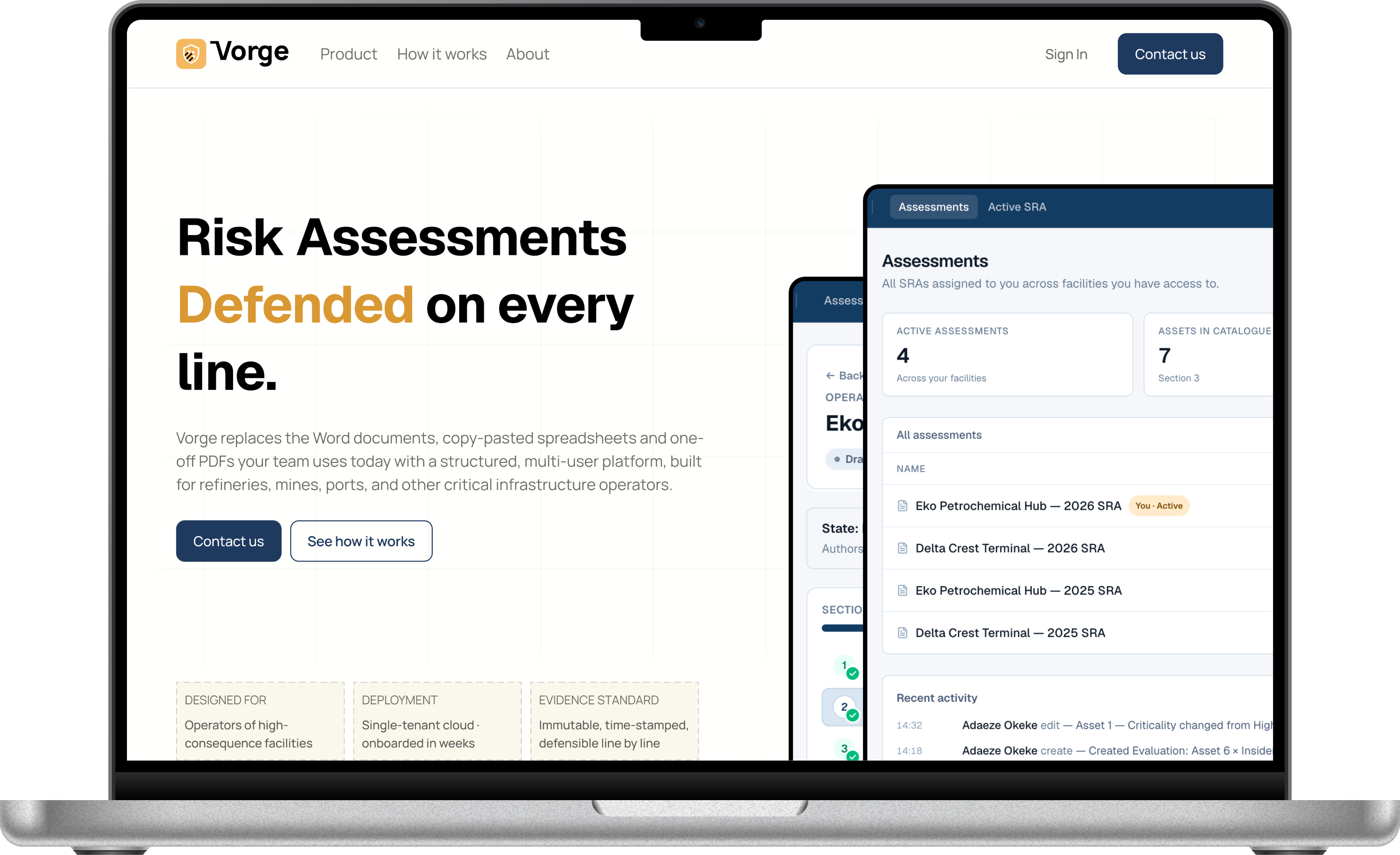 Vorge website
